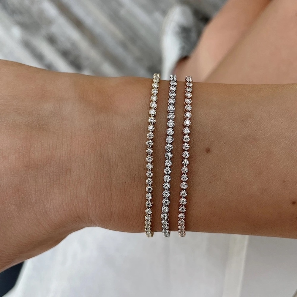 Ring Concierge (White Gold) half Mini Diamond Tennis bracelet